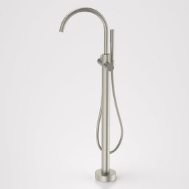 Caroma Liano II Freestanding Bath Filler with Hand Shower - Brushed Nickel