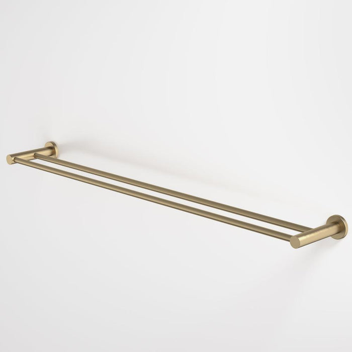 Caroma Liano II Double Towel Rail 840mm - Brushed Brass