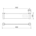 Caroma Liano II Bathroom Shelf - Gun Metal - Technical Drawing