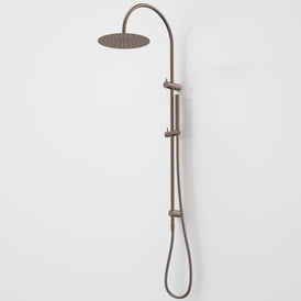 Caroma Liano II Rail Shower with Overhead - Brushed Bronze