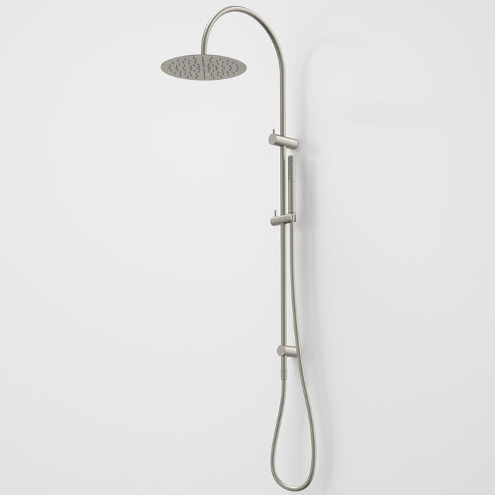 Caroma Liano II Rail Shower with Overhead - Brushed Nickel