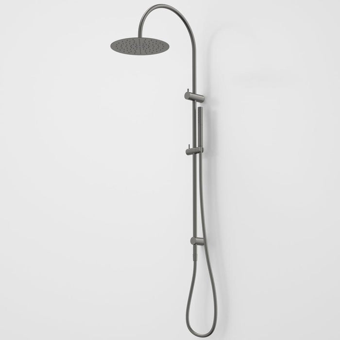Caroma Liano II Rail Shower with Overhead - Gun Metal