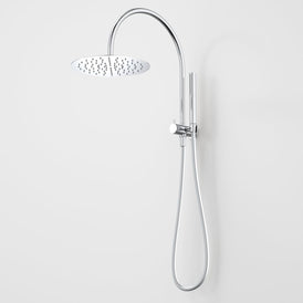 Caroma Liano II Compact Twin Shower with Overhead - Chrome
