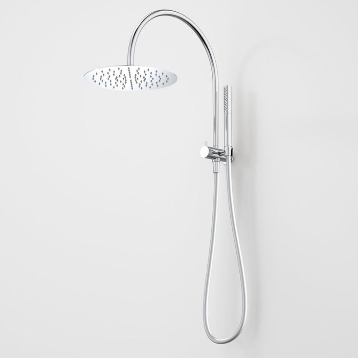 Caroma Liano II Compact Twin Shower with Overhead - Chrome