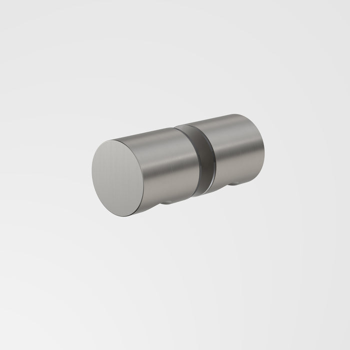 Caroma Shower Door Handle - Round - Brushed Nickel