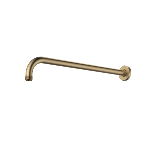 Caroma 415mm Right Angled Shower Arm - Brushed Brass