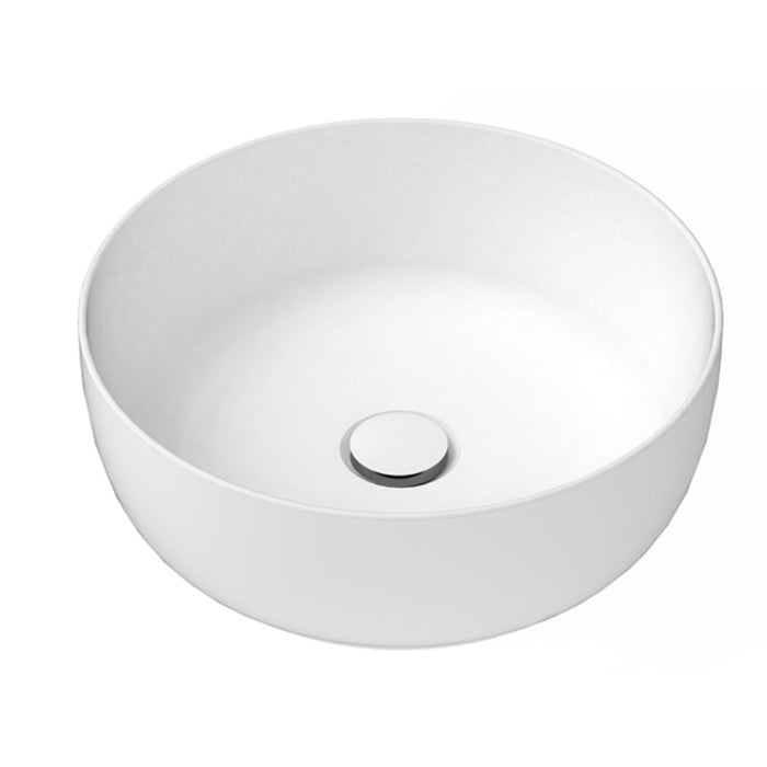 ADP Glam Round Above Counter Basin-TOPCGLR390GW-blue-leaf-bathware