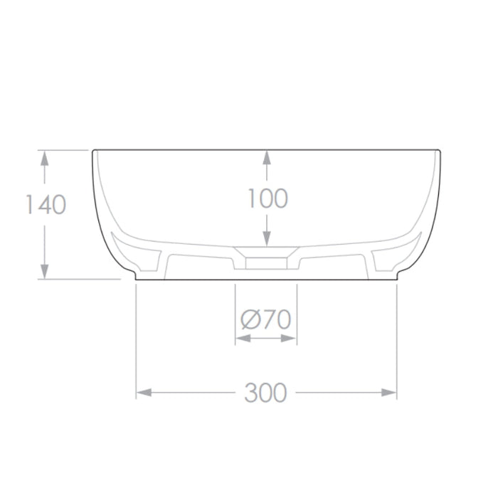 ADP Glam Round Above Counter Basin-blue-leaf-bathware