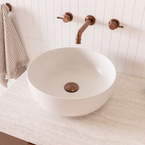 ADP Glam Round Above Counter Basin-blue-leaf-bathware