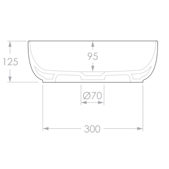 ADP Glam Square Above Counter Basin-blue-leaf-bathware