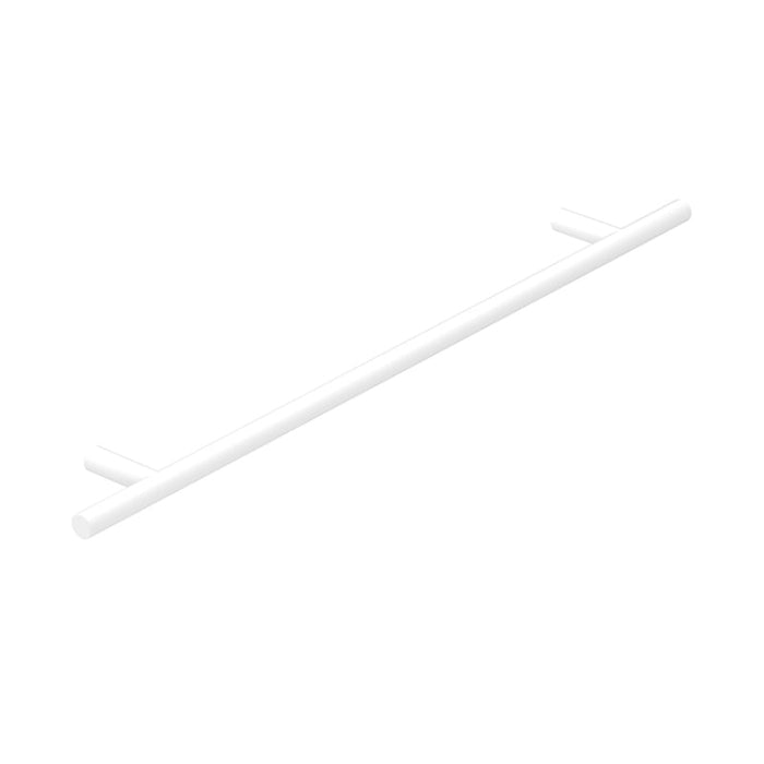 ADP Round Cross Bar Matte White-HANDRNDCR096WH-blue-leaf-bathware