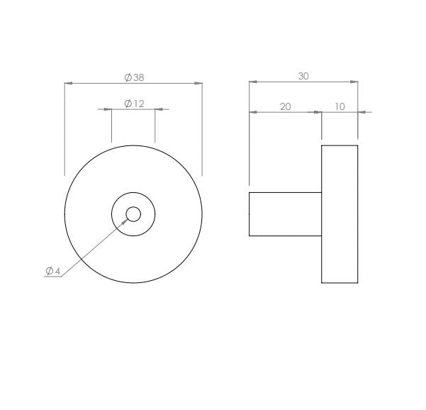 ADP Cooper Knob Handle - Brushed Nickel
