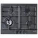 Artusi AGH65MB 60cm Gas Cooktop in Matte Black - front view