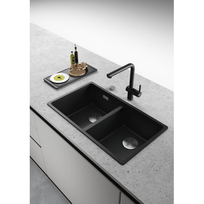 Franke Maris Double Bowl Sink - Matte black