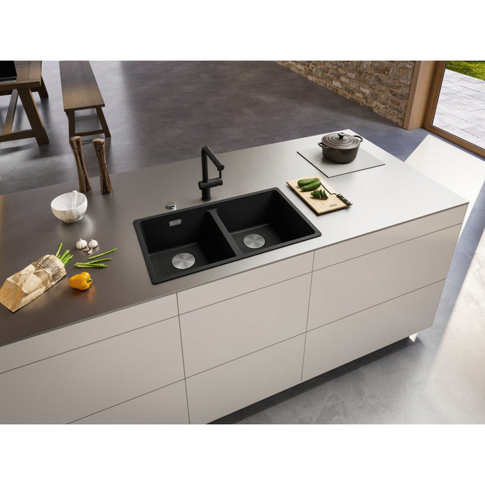 Franke Maris Double Bowl Sink - Matte black