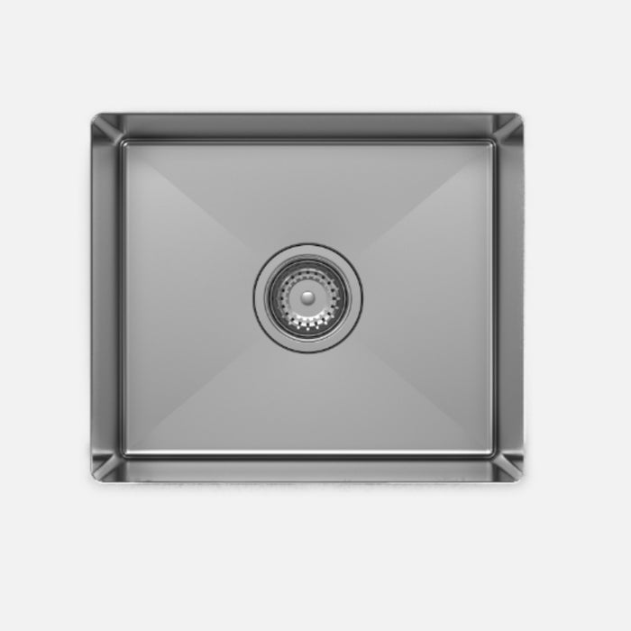 Vellano Arraso 520mm Single Bowl Kitchen Sink - Stainless Steel