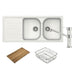 Abey Formhaus FD200 Sink Package - Alpina-FD200LWT-blue-leaf-bathware