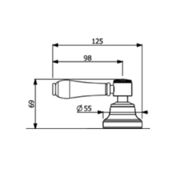 Abey Lever Top Assemblies Bronze-500339BR-blue-leaf-bathware