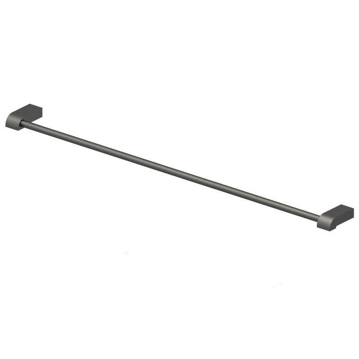 Abey Park Avenue Adjustable Single Towel Rail Gun Metal Grey-LSTR-GM-blue-leaf-bathware