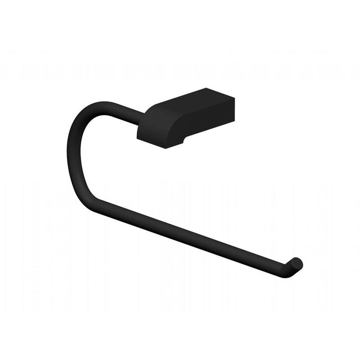 Abey Park Avenue Guest Towel Ring Black-LTR-B-blue-leaf-bathware