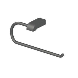 Abey Park Avenue Guest Towel Ring Gun Metal Grey-LTR-GM-blue-leaf-bathware