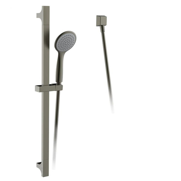 Abey Park Avenue Hand Shower On Rail - Gun Metal Grey-1SRA-GM-blue-leaf-bathware