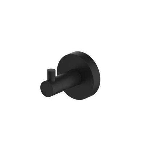 Abey Piccolo Mondo Robe Hook Black-PRH-B-blue-leaf-bathware