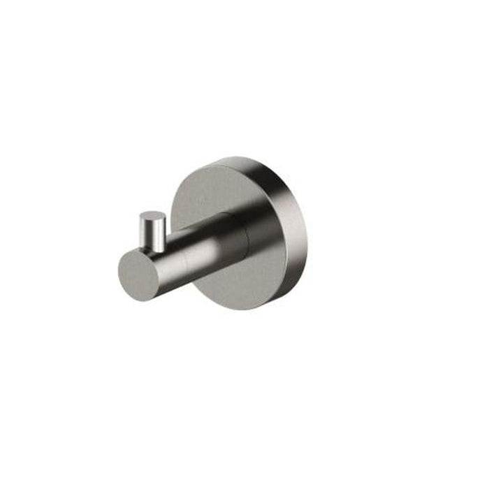 Abey Piccolo Mondo Robe Hook Brushed Nickel-PRH-BN-blue-leaf-bathware