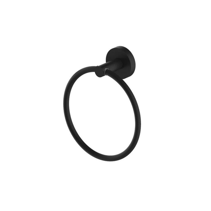 Abey Piccolo Mondo Towel Ring Black-PTR-B-blue-leaf-bathware