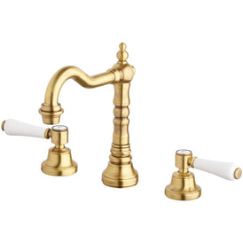 Abey Provincial 3 Piece Basin Set With Lever Handles Bronze-500304BR-blue-leaf-bathware