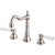 Abey Provincial 3 Piece Basin Set With Lever Handles - Brushed Nickel
