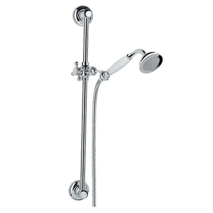 Abey Provincial Shower On Rail Chrome-900069-blue-leaf-bathware