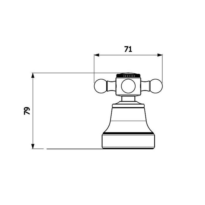 Abey Provincial Top Assemblies Bronze-2200BR-blue-leaf-bathware