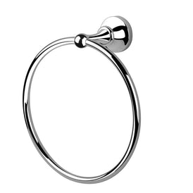 Abey Provincial Towel Ring Chrome-900052-blue-leaf-bathware