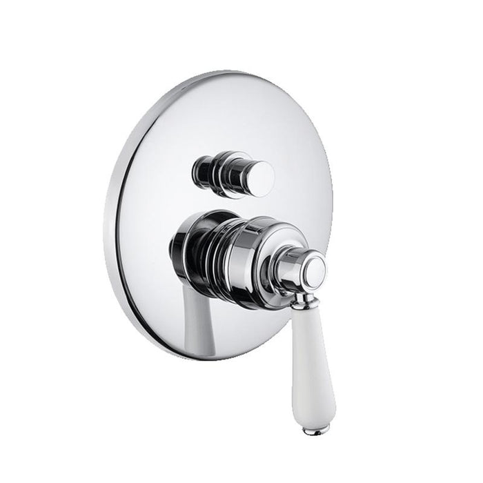 Abey Provincial Wall Mounted Diverter Mixer Brushed Nickel-800008BN-blue-leaf-bathware