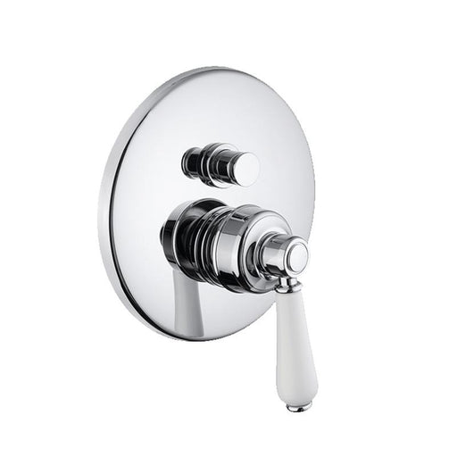 Abey Provincial Wall Mounted Diverter Mixer Chrome-800008-blue-leaf-bathware