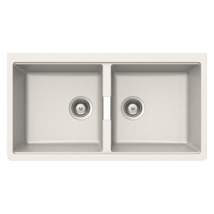 Abey Schock Double Bowl Undermount - Polaris-N200UW-blue-leaf-bathware