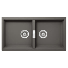 Abey Schock Double Bowl Undermount - Stone-N200US-blue-leaf-bathware