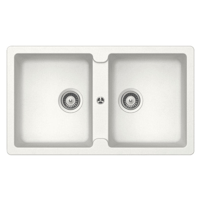 Abey Schock Typos Double Bowl - Alpina-TN200W-blue-leaf-bathware