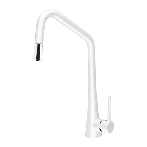 Abey Tink-D Kitchen Mixer With Pull-Out White-TINKD-W-blue-leaf-bathware