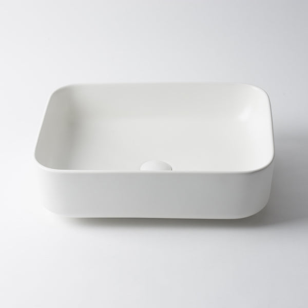 Eight Quarters Wash Basin - Amaroo Small Rectangle White