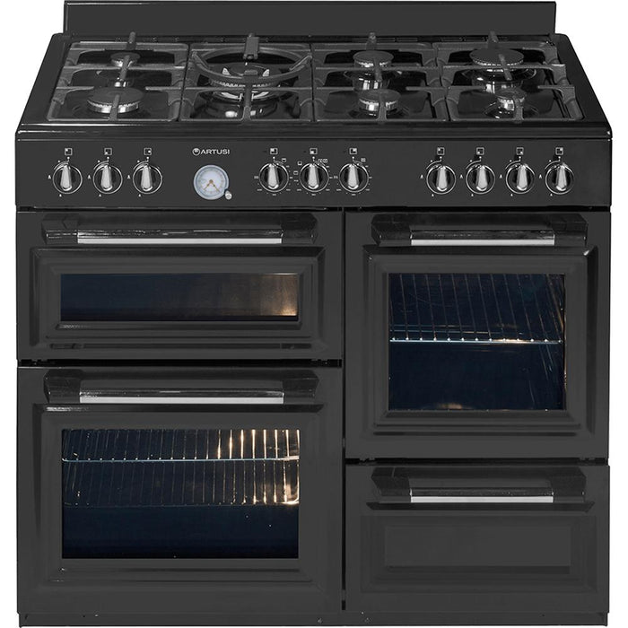 Artusi 100cm Freestanding Range Cooker - Black
