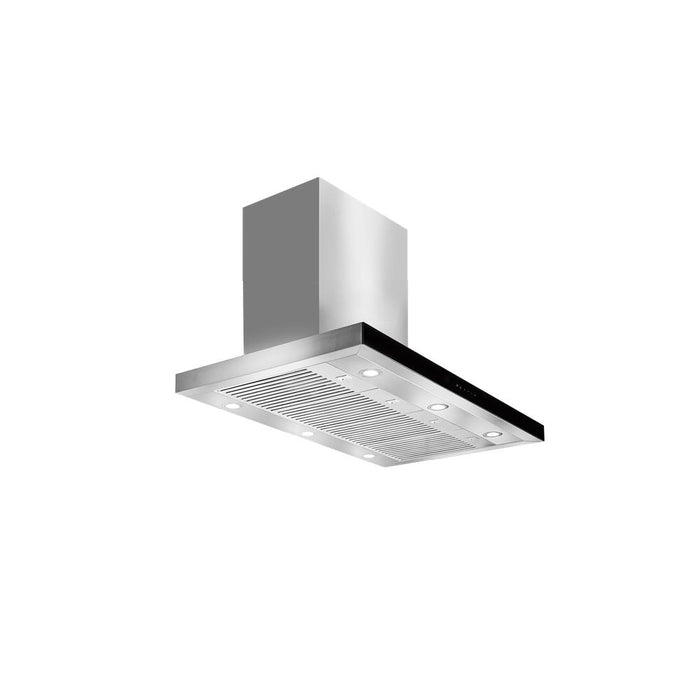 Artusi Canopy BBQ Range Hood - Black Glass - Image 2
