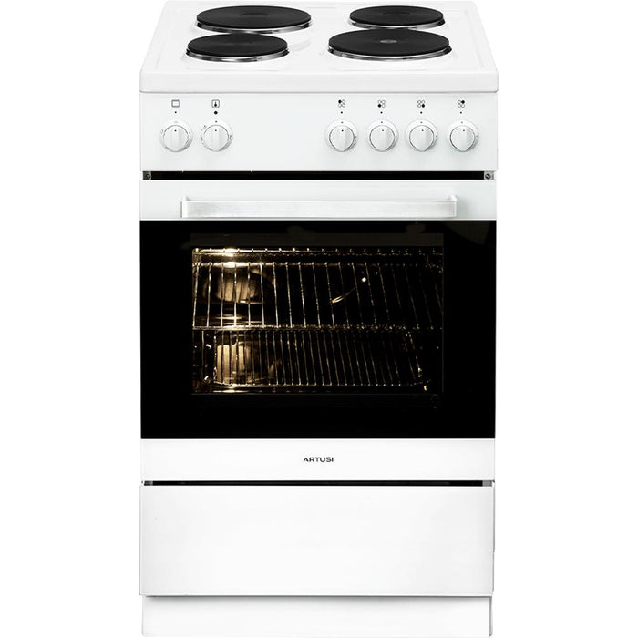 Artusi 54cm Freestanding Range Cooker - White