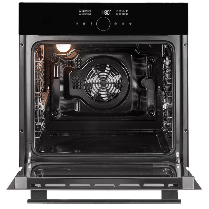 Artusi 60cm Built-in Air Fry Oven - Black Glass - Image 2