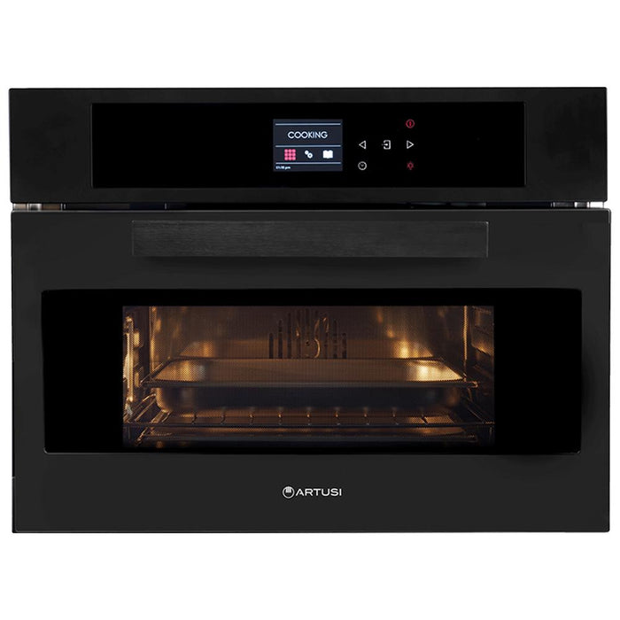 Artusi 60cm Built-in Combi Steam Oven - Matt Black