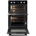 Artusi 60cm Built-in Electric Double Oven - Black Glass - Image 2