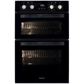 Artusi 60cm Built-in Electric Double Oven - Black