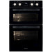 Artusi 60cm Built-in Electric Double Oven - Black