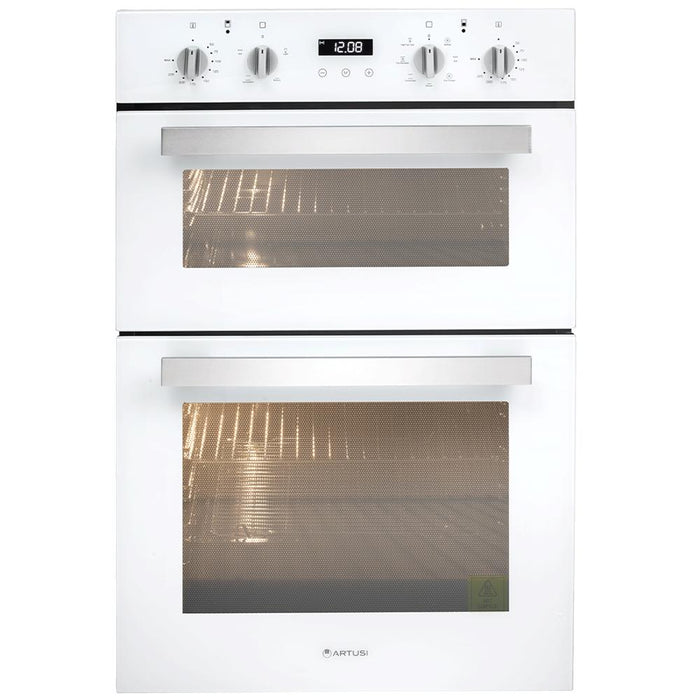 Artusi 60cm Built-in Electric Double Oven - White